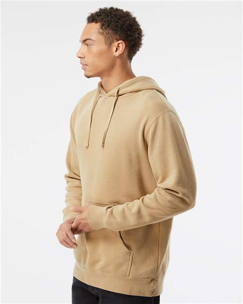 Independent Trading Co. Unisex Midweight Pigment-Dyed Hooded Sweatshirt PRM4500 - Pigment Sandstone