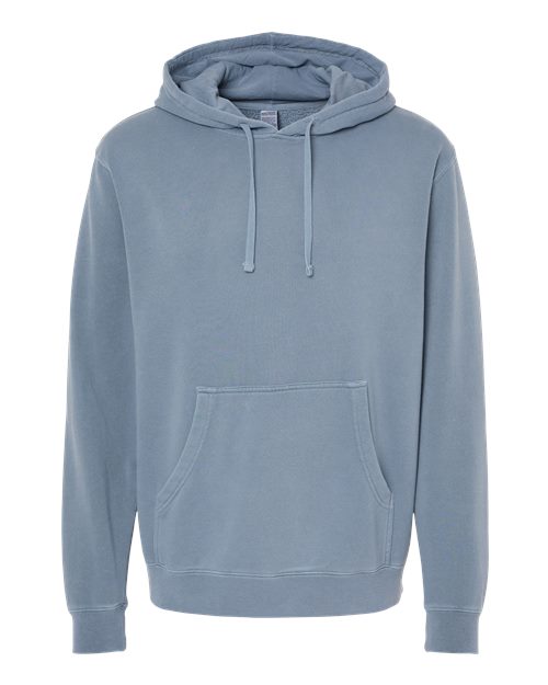 Independent Trading Co. Unisex Midweight Pigment-Dyed Hooded Sweatshirt PRM4500 - Pigment Slate Blue