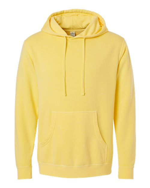 Independent Trading Co. Unisex Midweight Pigment-Dyed Hooded Sweatshirt PRM4500 - Pigment Yellow