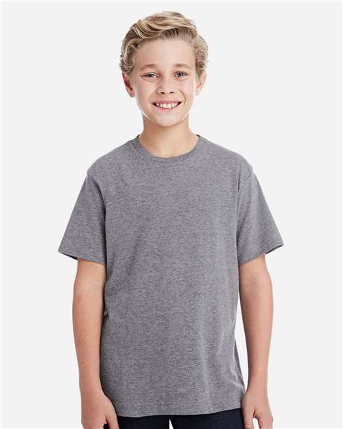LAT Youth Fine Jersey Tee 6101 - Granite Heather