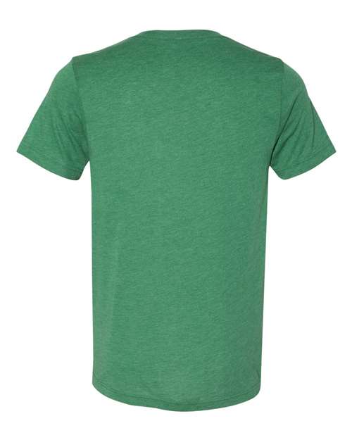 BELLA + CANVAS Unisex Triblend V-Neck Tee 3415 - Grass Green Triblend