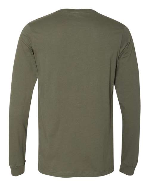 BELLA + CANVAS Unisex Jersey Long Sleeve Tee 3501 - Military Green
