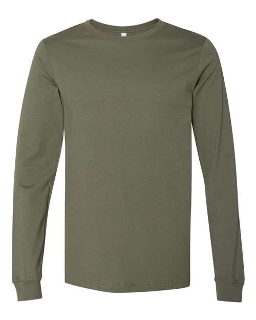 BELLA + CANVAS Unisex Jersey Long Sleeve Tee 3501 - Military Green