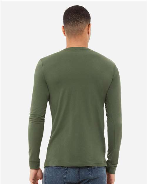 BELLA + CANVAS Unisex Jersey Long Sleeve Tee 3501 - Military Green