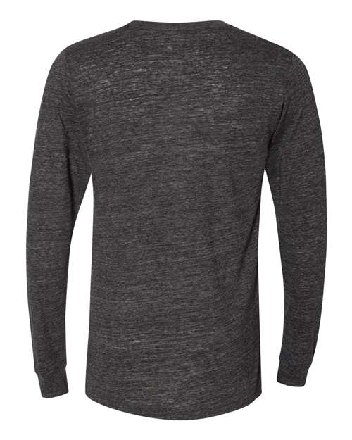 BELLA + CANVAS Unisex Jersey Long Sleeve Tee 3501 - Charcoal Black Slub