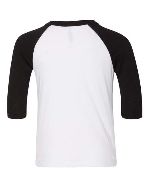 BELLA + CANVAS Toddler Three-Quarter Sleeve Baseball Tee 3200T