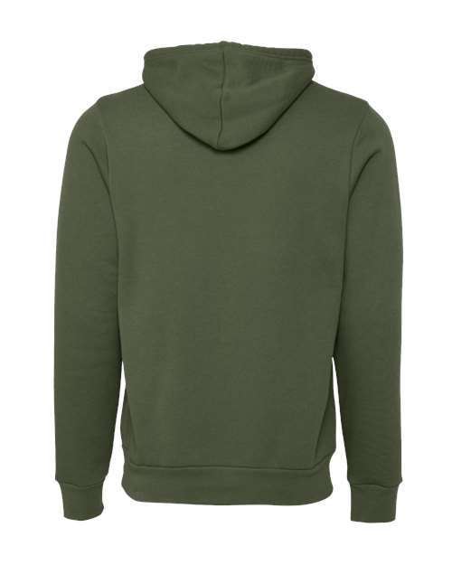 BELLA + CANVAS Unisex Sponge Fleece Hoodie Sweatshirt 3719 - Military Green