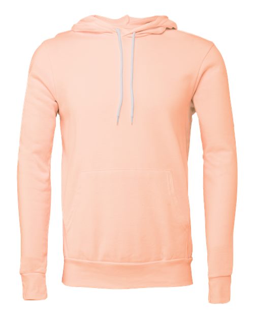 BELLA + CANVAS Unisex Sponge Fleece Hoodie Sweatshirt 3719 - Peach