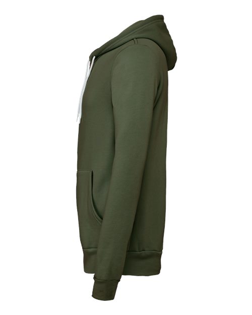 BELLA + CANVAS Unisex Sponge Fleece Full-Zip Hoodie Sweatshirt 3739 - Military Green