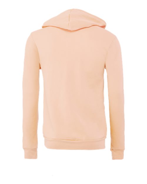 BELLA + CANVAS Unisex Sponge Fleece Full-Zip Hoodie Sweatshirt 3739 - Peach