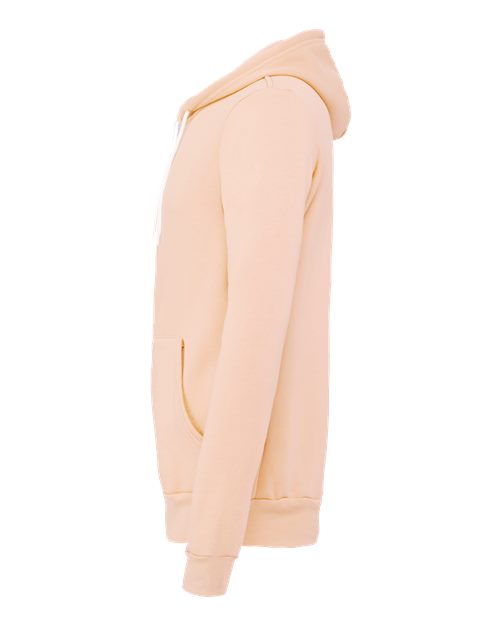 BELLA + CANVAS Unisex Sponge Fleece Full-Zip Hoodie Sweatshirt 3739 - Peach