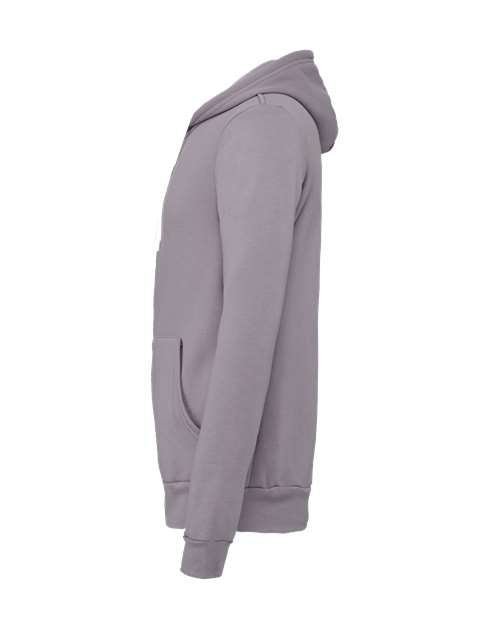 BELLA + CANVAS Unisex Sponge Fleece Full-Zip Hoodie Sweatshirt 3739 - Storm