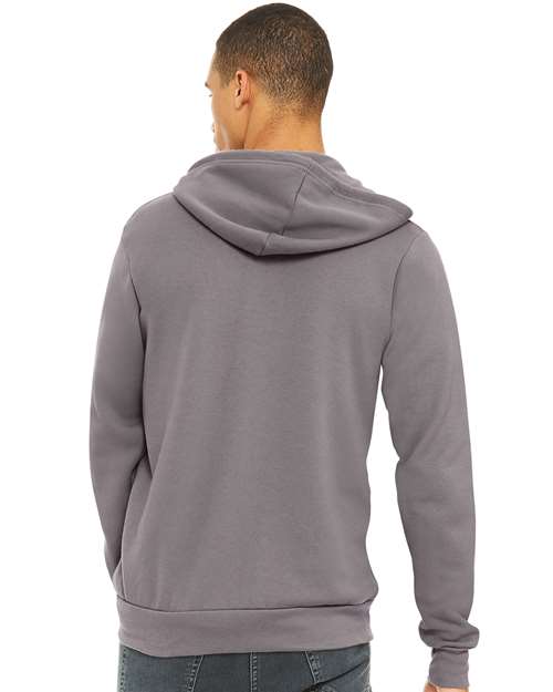 BELLA + CANVAS Unisex Sponge Fleece Full-Zip Hoodie Sweatshirt 3739 - Storm
