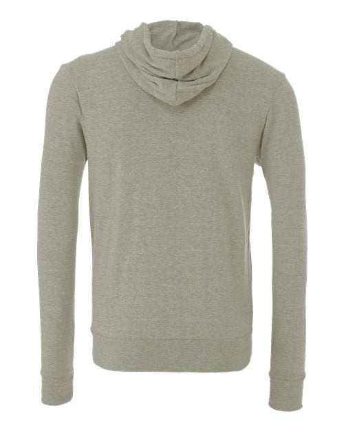 BELLA + CANVAS Unisex Sponge Fleece Full-Zip Hoodie Sweatshirt 3739 - Heather Stone