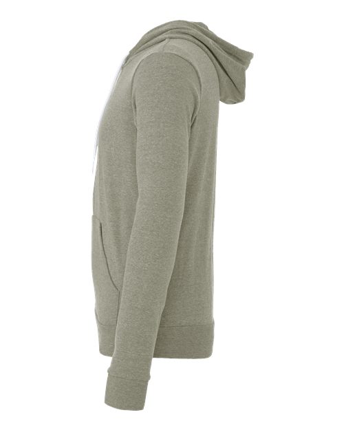 BELLA + CANVAS Unisex Sponge Fleece Full-Zip Hoodie Sweatshirt 3739 - Heather Stone