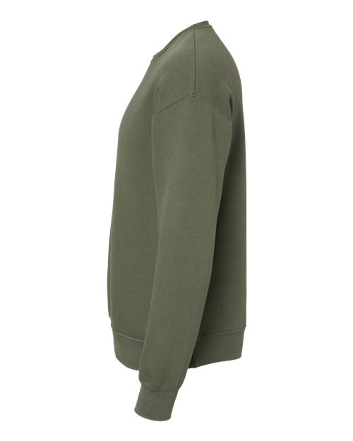 BELLA + CANVAS Unisex Sponge Fleece Drop Shoulder Crewneck Sweatshirt 3945 - Military Green
