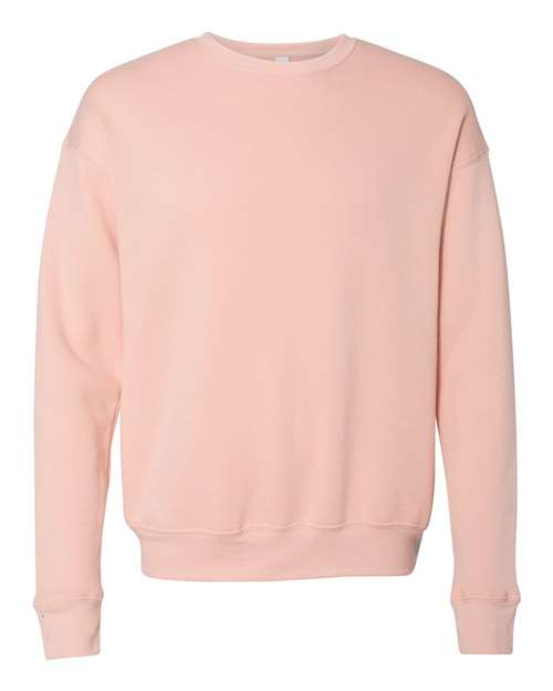 BELLA + CANVAS Unisex Sponge Fleece Drop Shoulder Crewneck Sweatshirt 3945 - Peach