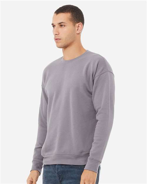 BELLA + CANVAS Unisex Sponge Fleece Drop Shoulder Crewneck Sweatshirt 3945 - Storm