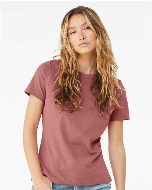 BELLA + CANVAS Women’s Relaxed Jersey Tee 6400 - Mauve