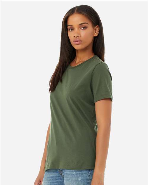 BELLA + CANVAS Women’s Relaxed Jersey Tee 6400 - Military Green