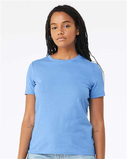 BELLA + CANVAS Women’s Relaxed Jersey Tee 6400 - Carolina Blue