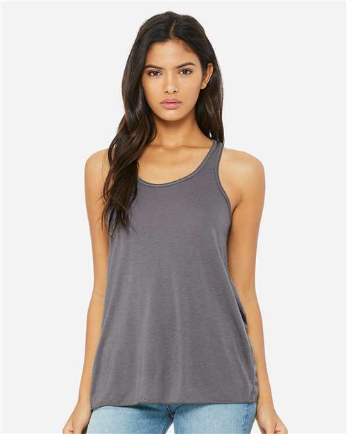 BELLA + CANVAS Women's Flowy Racerback Tank 8800 - Storm