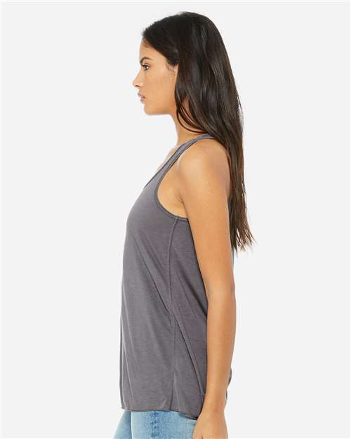 BELLA + CANVAS Women's Flowy Racerback Tank 8800 - Storm