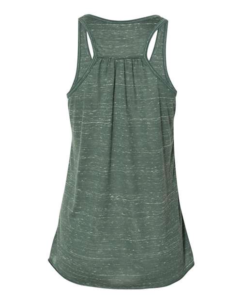 BELLA + CANVAS Women's Flowy Racerback Tank 8800 - Forest Marble