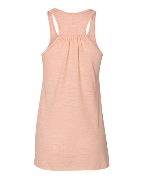 BELLA + CANVAS Women's Flowy Racerback Tank 8800 - Peach Slub