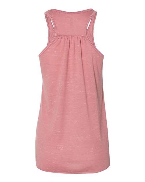 BELLA + CANVAS Women's Flowy Racerback Tank 8800 - Mauve Marble