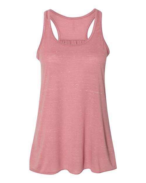 BELLA + CANVAS Women's Flowy Racerback Tank 8800 - Mauve Marble