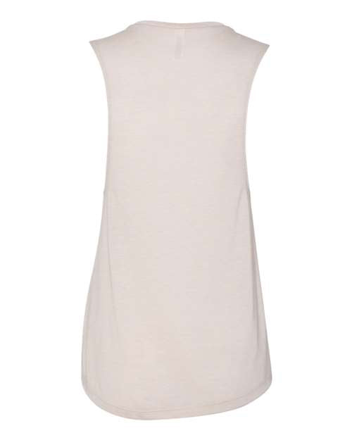 BELLA + CANVAS Women's Flowy Scoop Muscle Tank 8803 - Heather Dust