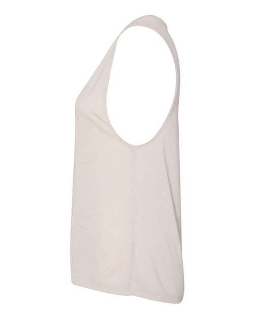 BELLA + CANVAS Women's Flowy Scoop Muscle Tank 8803 - Heather Dust