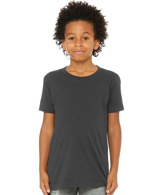 BELLA + CANVAS Youth Jersey Tee 3001Y - Dark Grey