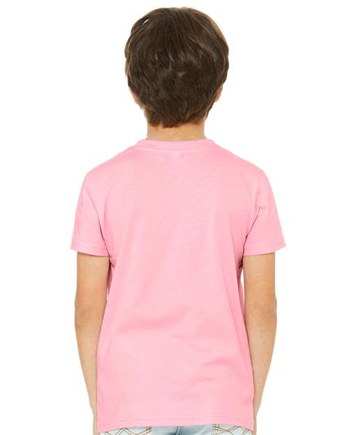 BELLA + CANVAS Youth Jersey Tee 3001Y - Pink