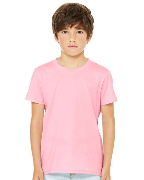 BELLA + CANVAS Youth Jersey Tee 3001Y - Pink