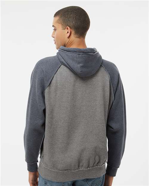 J. America Men's Vintage Heather Hooded Sweatshirt 8885