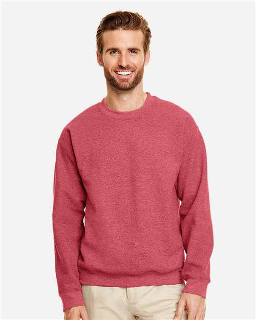 Gildan Unisex Heavy Blend™ Crewneck Sweatshirt 18000 - Heather Scarlet Red