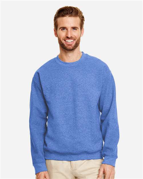 Gildan Unisex Heavy Blend™ Crewneck Sweatshirt 18000 - Heather Deep Royal