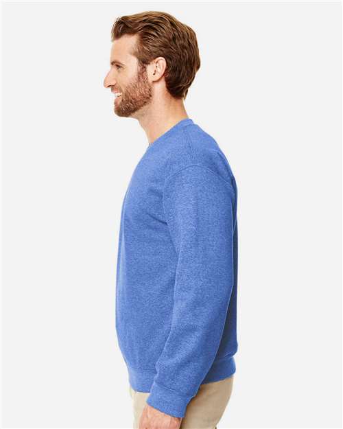Gildan Unisex Heavy Blend™ Crewneck Sweatshirt 18000 - Heather Deep Royal