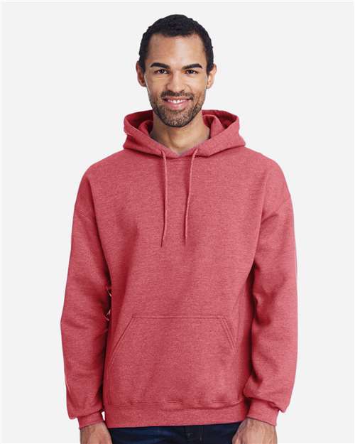 Gildan Unisex Heavy Blend™ Hooded Sweatshirt 18500 - Heather Scarlet Red