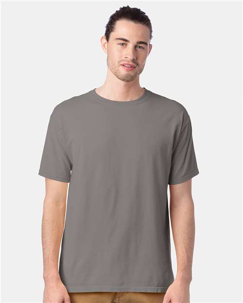 ComfortWash by Hanes Men's Garment-Dyed T-Shirt GDH100 - Concrete Grey