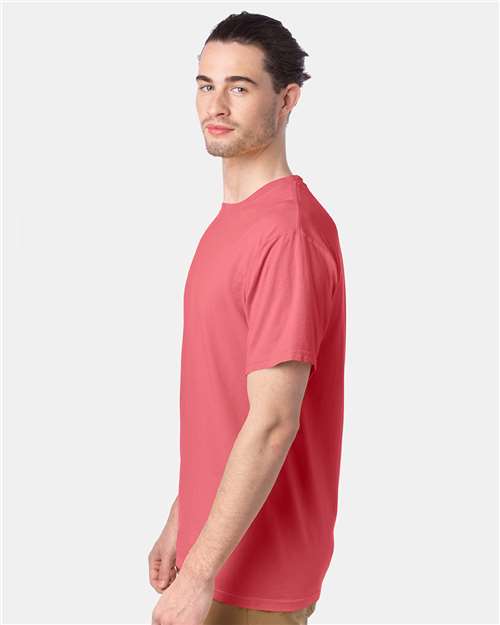ComfortWash by Hanes Men's Garment-Dyed T-Shirt GDH100 - Coral Craze