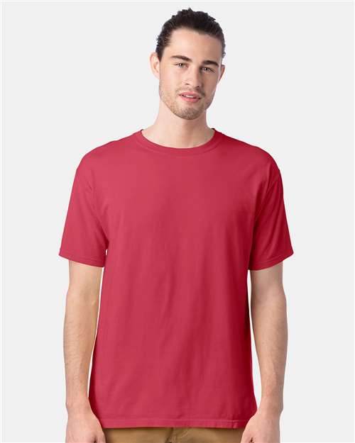 ComfortWash by Hanes Men's Garment-Dyed T-Shirt GDH100 - Crimson Fall