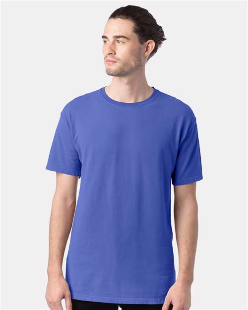 ComfortWash by Hanes Men's Garment-Dyed T-Shirt GDH100 - Deep Forte Blue