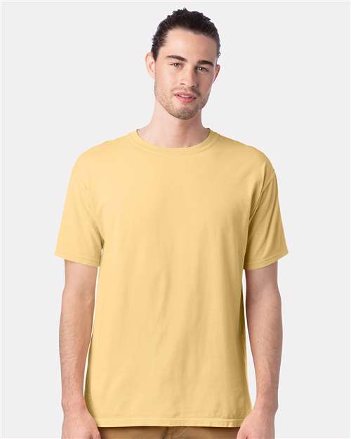 ComfortWash by Hanes Men's Garment-Dyed T-Shirt GDH100 - Summer Squash Yellow