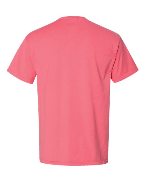 ComfortWash by Hanes Unisex Garment-Dyed Pocket T-Shirt GDH150 - Coral Craze