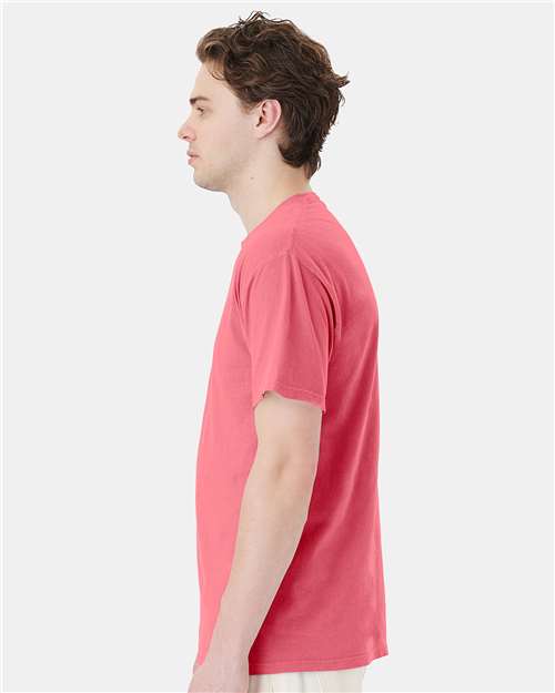 ComfortWash by Hanes Unisex Garment-Dyed Pocket T-Shirt GDH150 - Coral Craze