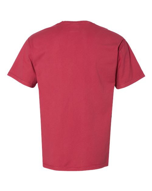 ComfortWash by Hanes Unisex Garment-Dyed Pocket T-Shirt GDH150 - Crimson Fall
