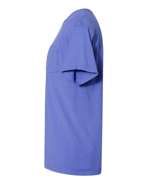 ComfortWash by Hanes Unisex Garment-Dyed Pocket T-Shirt GDH150 - Deep Forte Blue